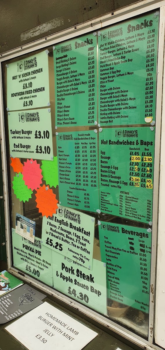 Dinkys Dinahs Menu - Image 3